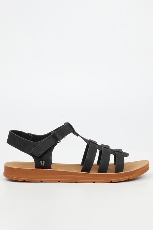 Zina 24 Open Toe Ankle Strap - Black