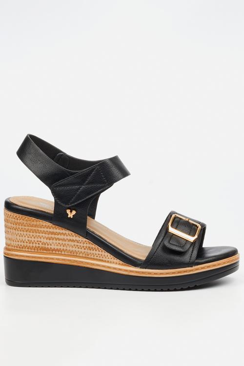 Lyndi 1 Open Toe Ankle Strap - Black