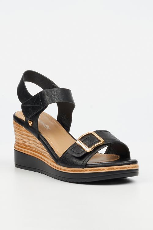 Lyndi 1 Open Toe Ankle Strap - Black