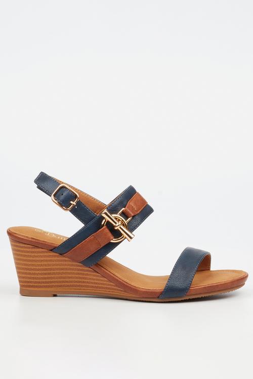 Shani 12 Open Toe Slingback - Blue