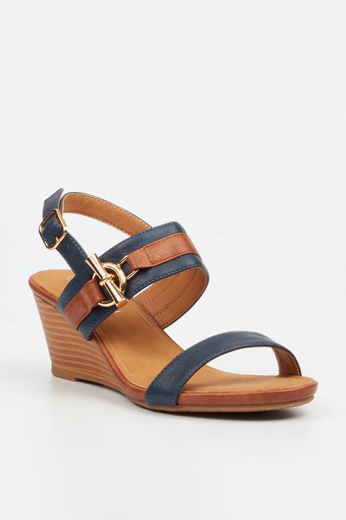 Shani 12 Open Toe Slingback - Blue