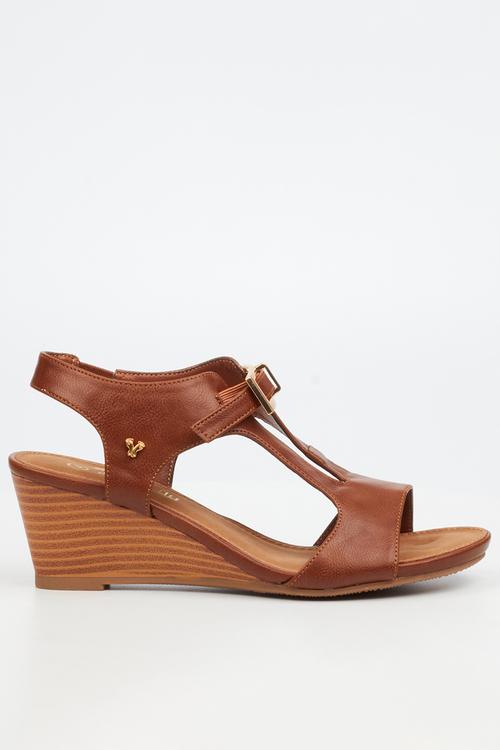Shani 13 Open Toe Slingback - Brown