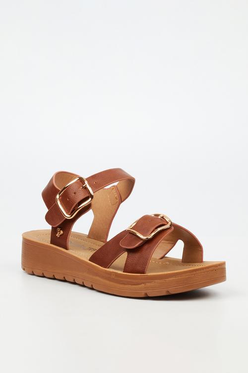 Xara 7 Open Toe Ankle Strap - Brown
