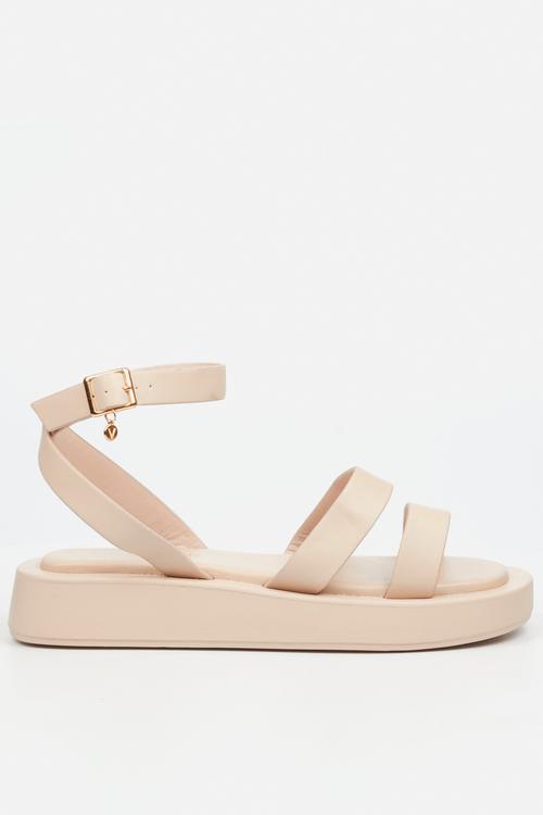 COCONUT 34 Thick Double Strap Sandal - Neutral