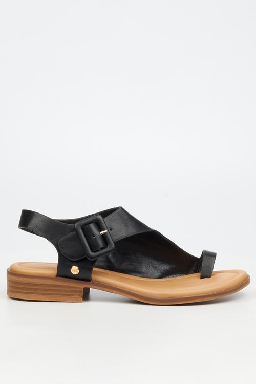 Micah 3 toe loop sandal - black