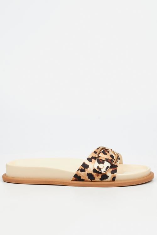 Polpetta 2 buckle sandal - leopard
