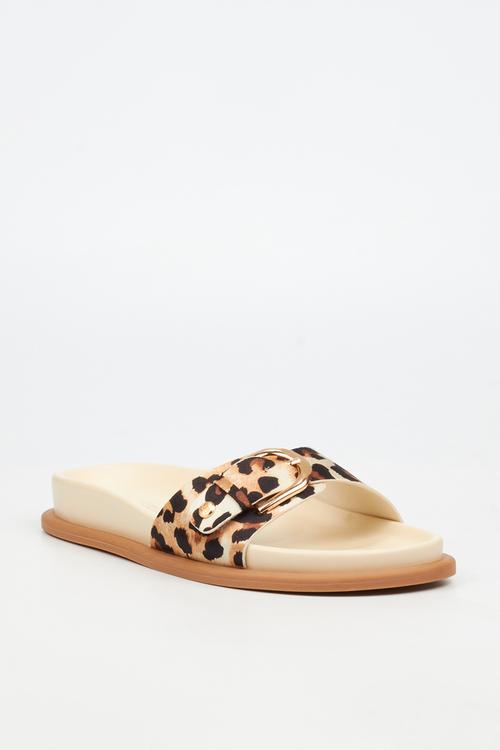Polpetta 2 buckle sandal - leopard