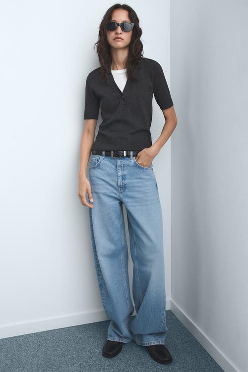 Jeans dana - open-blue