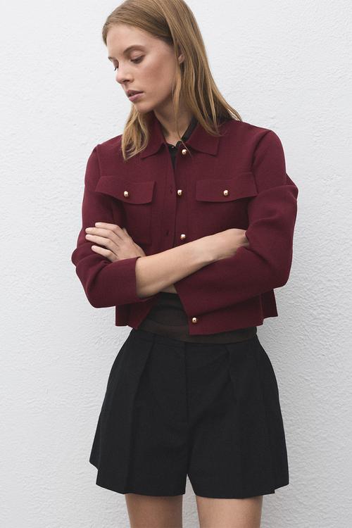Jacket salmin  -  dark red