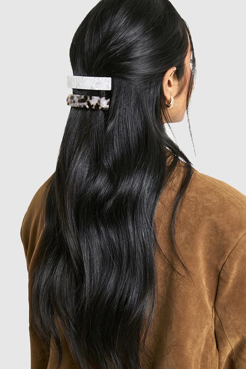 2 Pack hair clips - multi