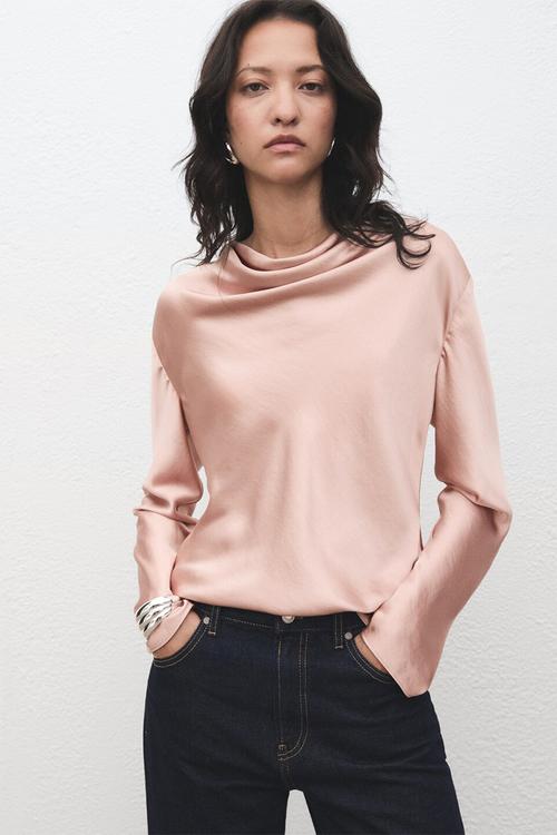 Blouse marto - light pastel pink