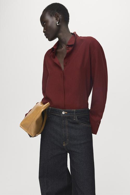 Camisa lima - dark red