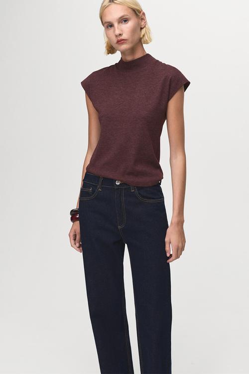 Camiseta michi - dark red
