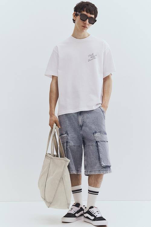 Loose fit printed T-shirt - white/puerto vallarta
