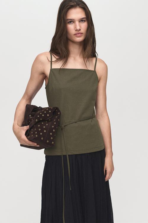 Top zoe - beige/ khaki