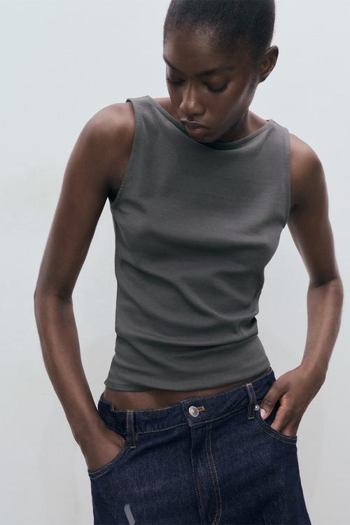 Top Tecla - Charcoal