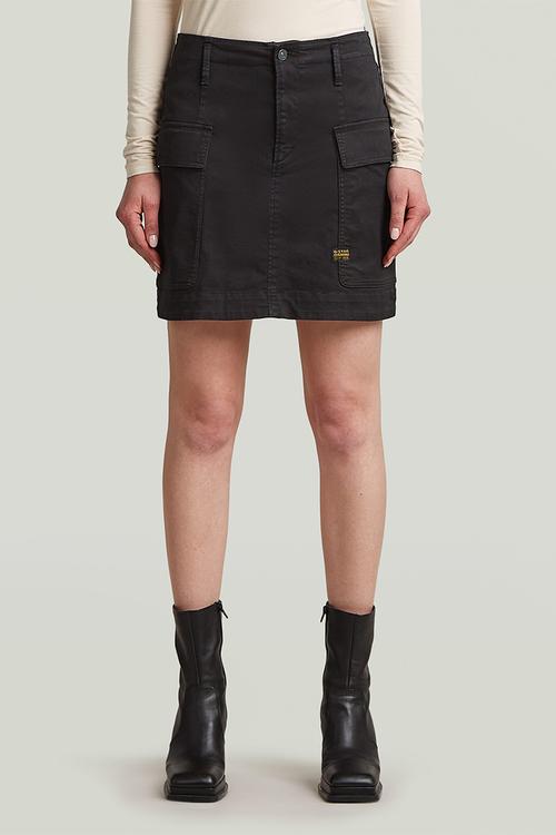 Cargo Short Skirt Wmn - Black