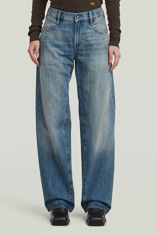 Contor 3D Loose Jeans Wmn - Mid Wash