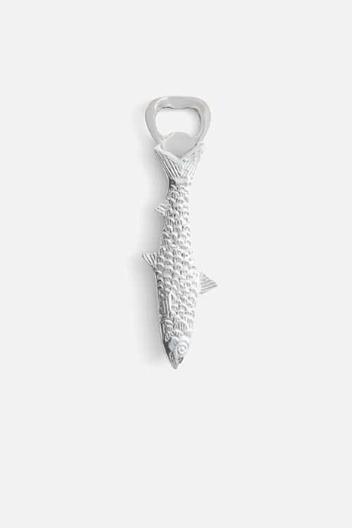 Fish-shaped bottle opener - silver