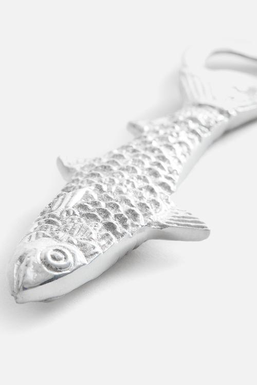Fish-shaped bottle opener - silver