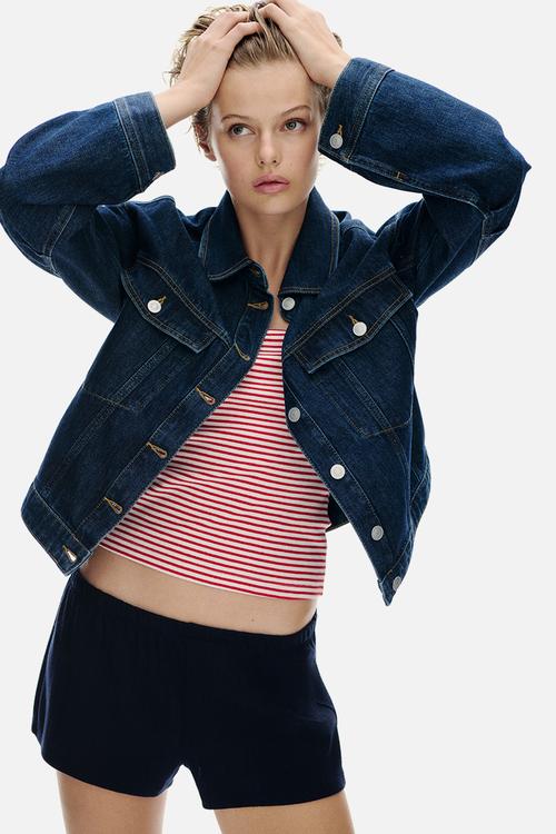 Jersey pull-on shorts - navy blue