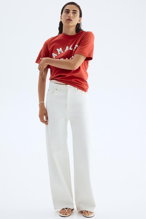 Printed t-shirt - red
