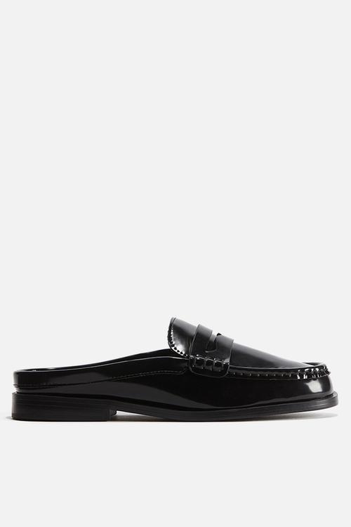 Loafer mules - black