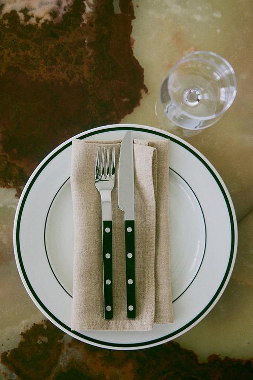 4-Pack linen-blend napkins - beige