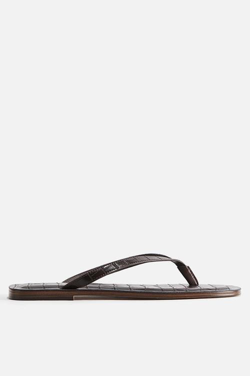 Flip-flops - dark brown 
