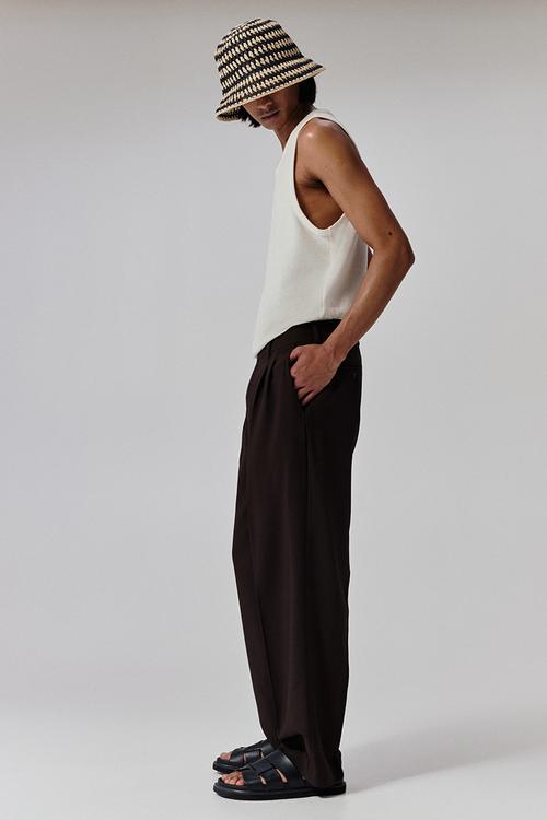 Regular fit vest top - white