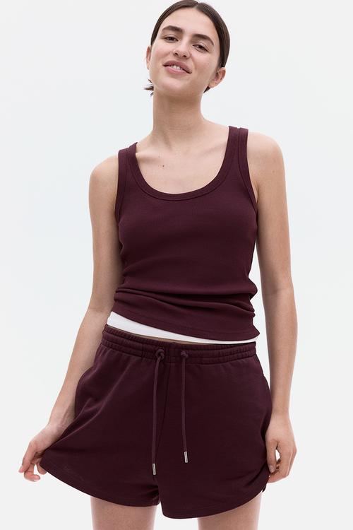 Sweatshirt shorts - burgundy