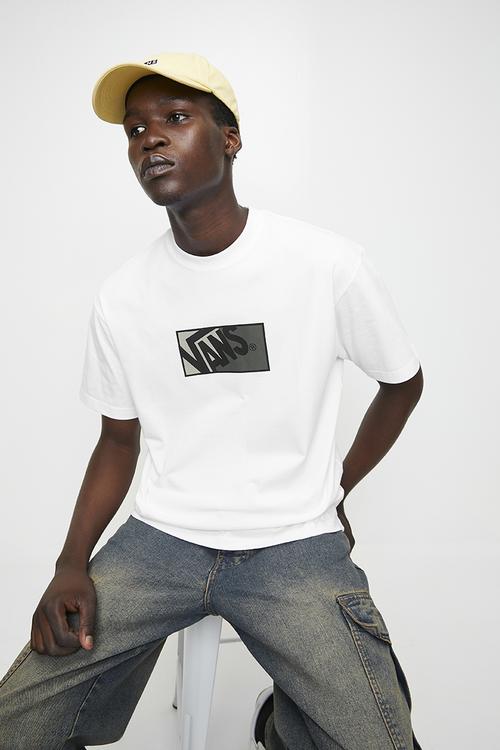 Original Standards Blocked Box Ss - White-Drizzle