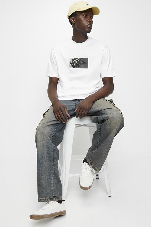 Original Standards Blocked Box Ss - White-Drizzle