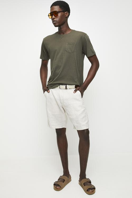 Crew Neck T-shirt - Khaki