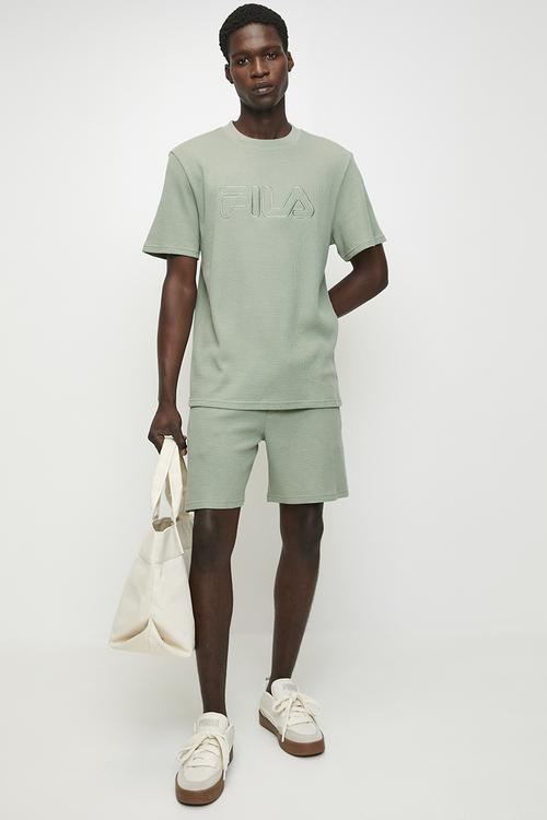 Caleb Waffle Shorts - Iceberg Green