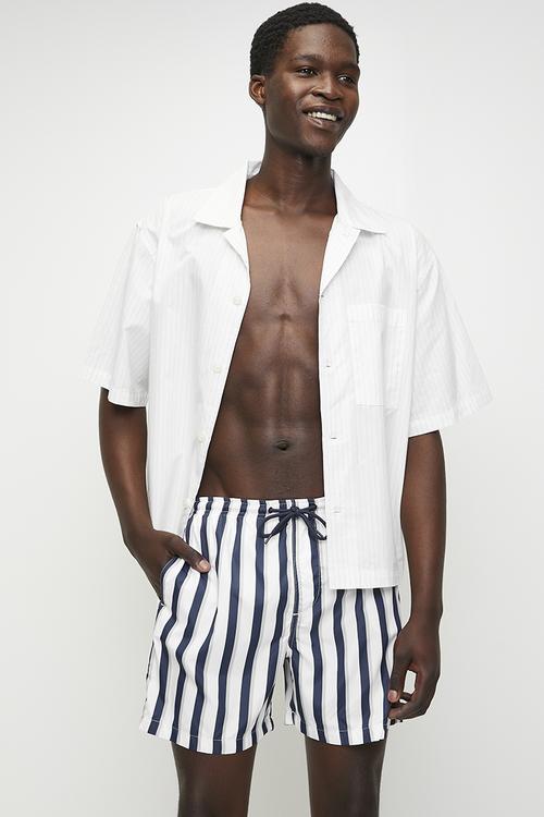 Stripe Printed Swimshorts - Multi