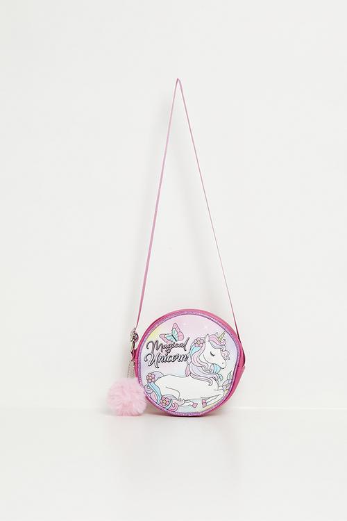 Unicorn sling bag - pink