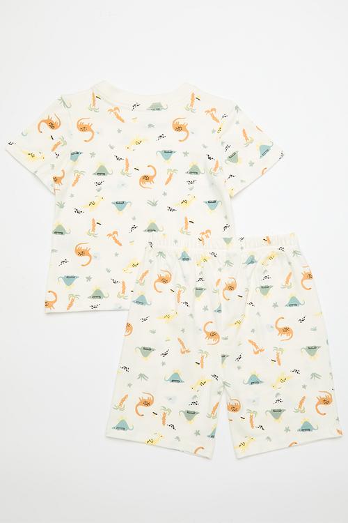 Pj set - off white/multi