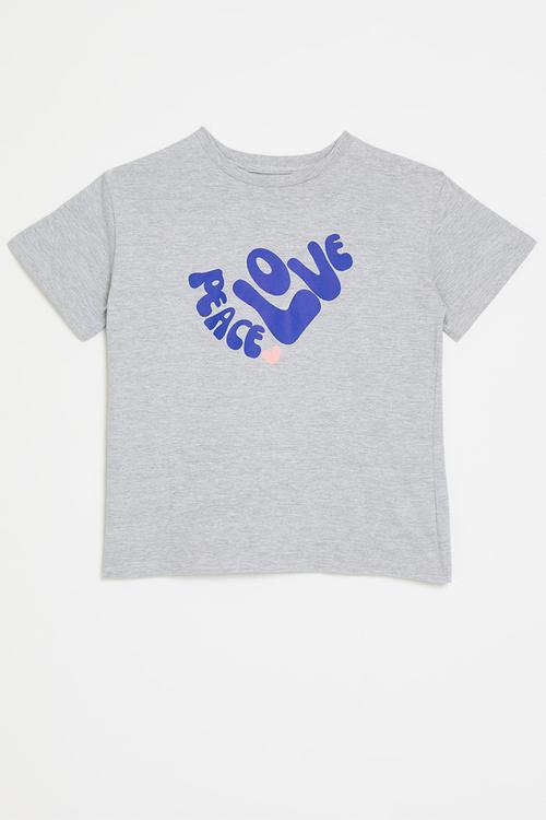 Printed tee - grey