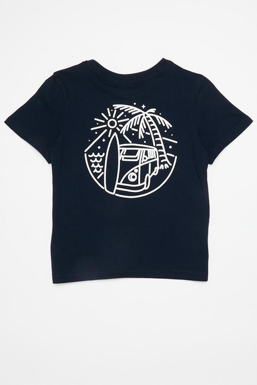 2 Pack graphic tee - whte/navy 