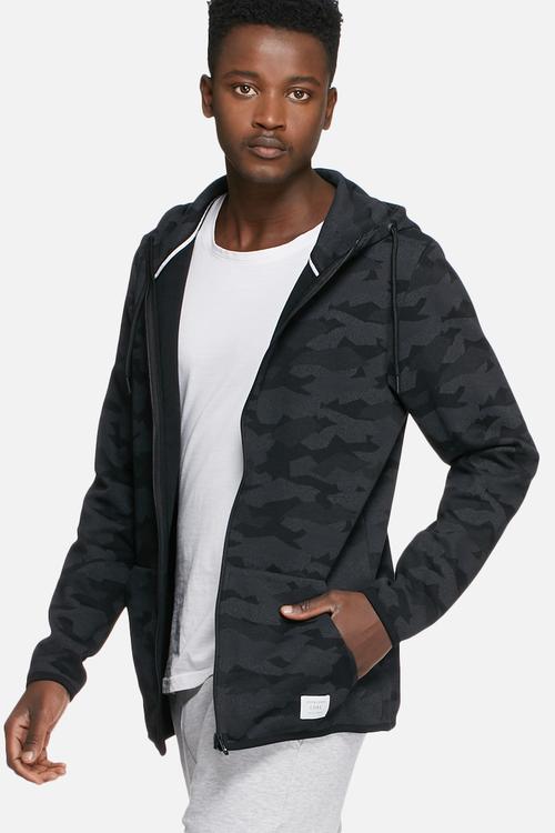 Camo zip hoodie