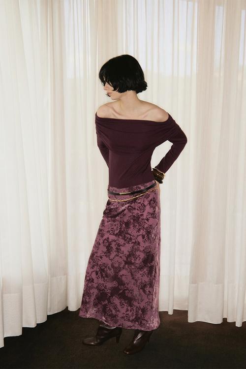Skirt rocio -  dark red