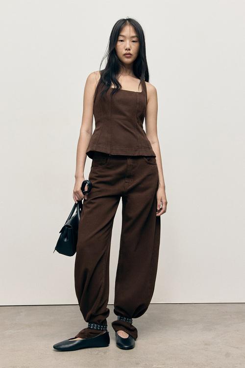 Top charlot - dark brown