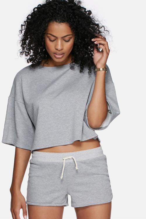 Boxy sweat top