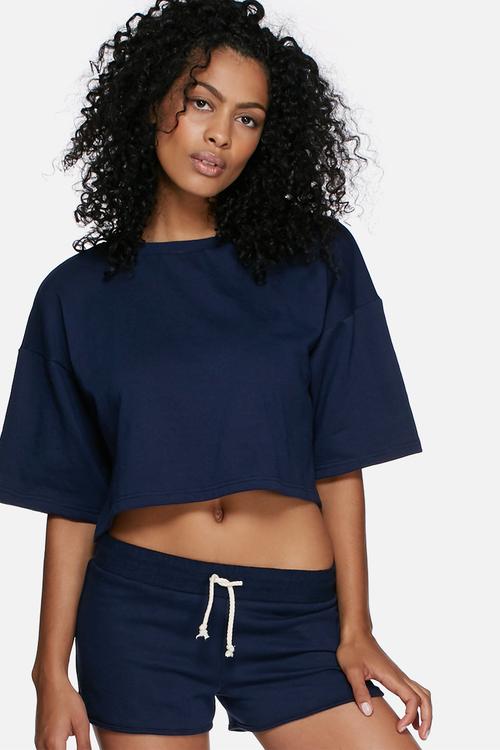 Boxy sweat top