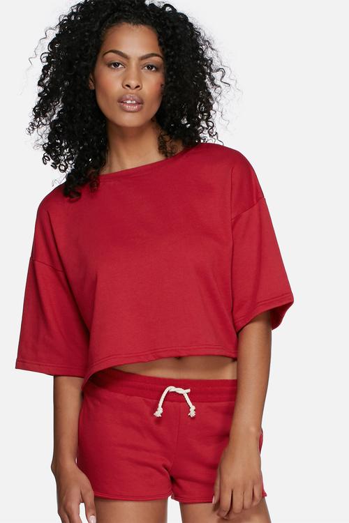 Boxy sweat top