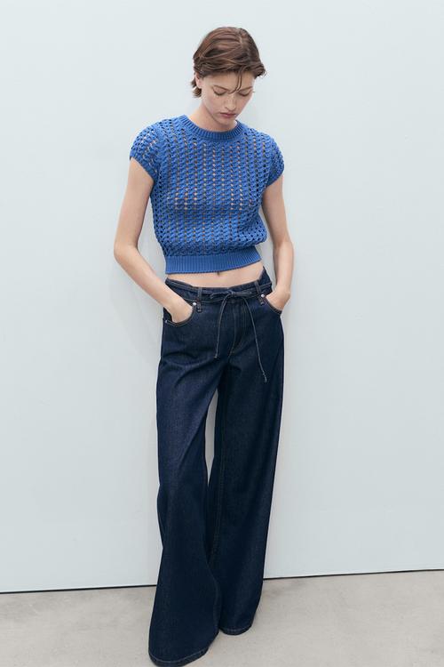 Jersey skie - medium blue