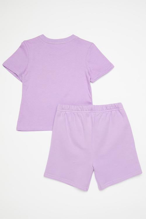Tee & shorts set - lilac/lilac