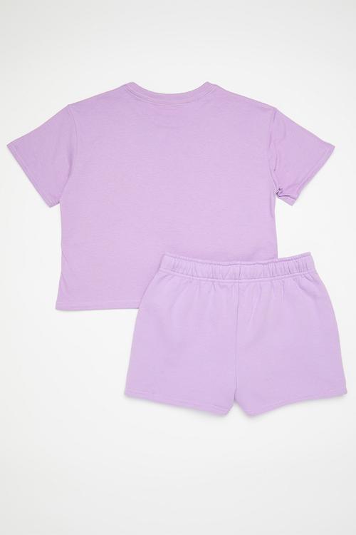 Tee & shorts set - lilac/lilac