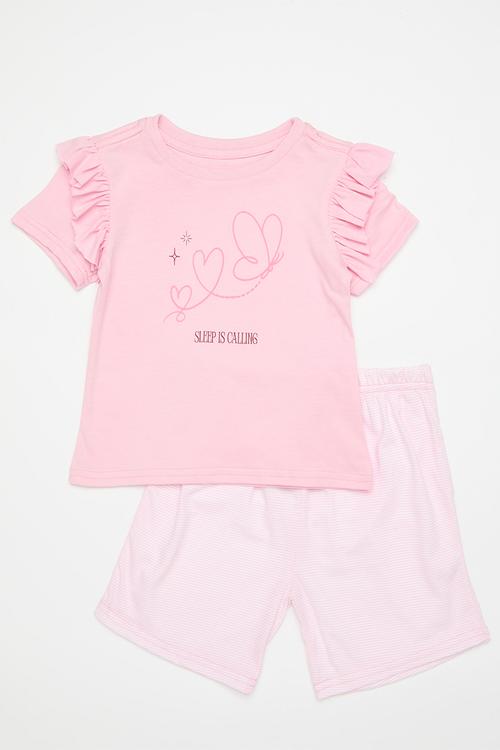 Pj set - pink/stripes